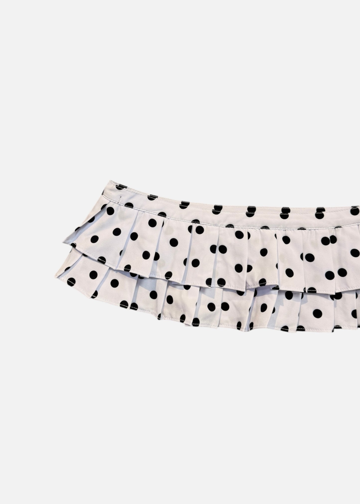 CINTURON FALDA POLKA DOTS BLANCA