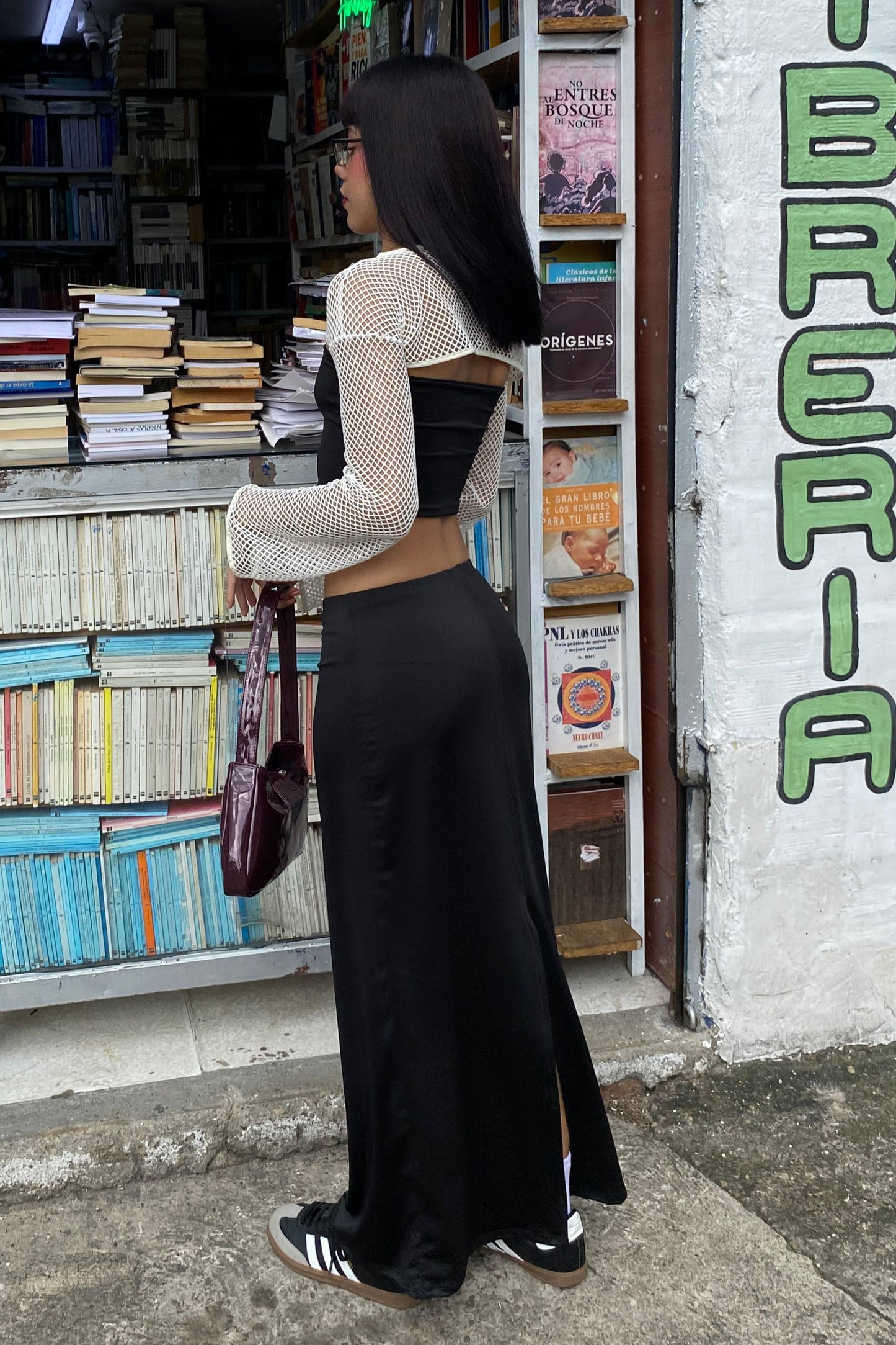 FALDA MIDI NEGRA