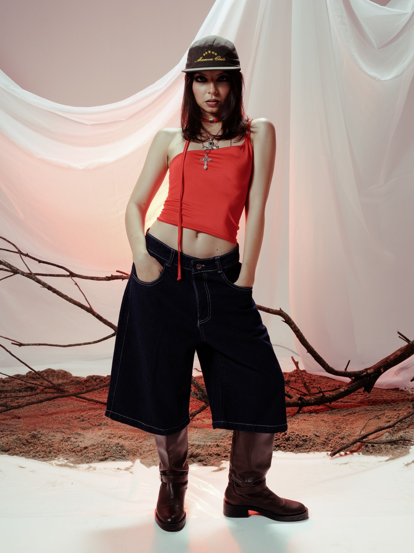 GLOW ACUBI TOP ROJO