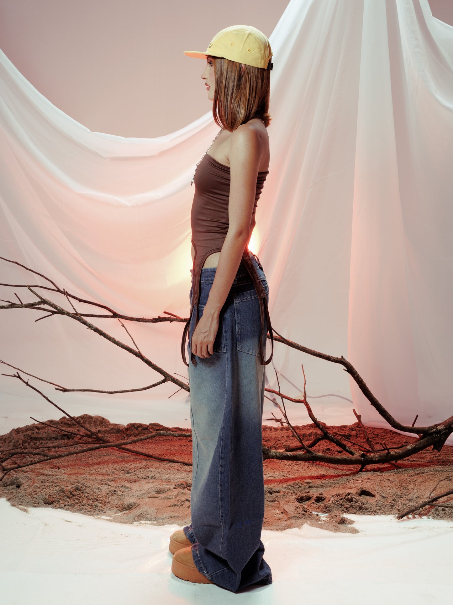 SIREN TOP MARRON
