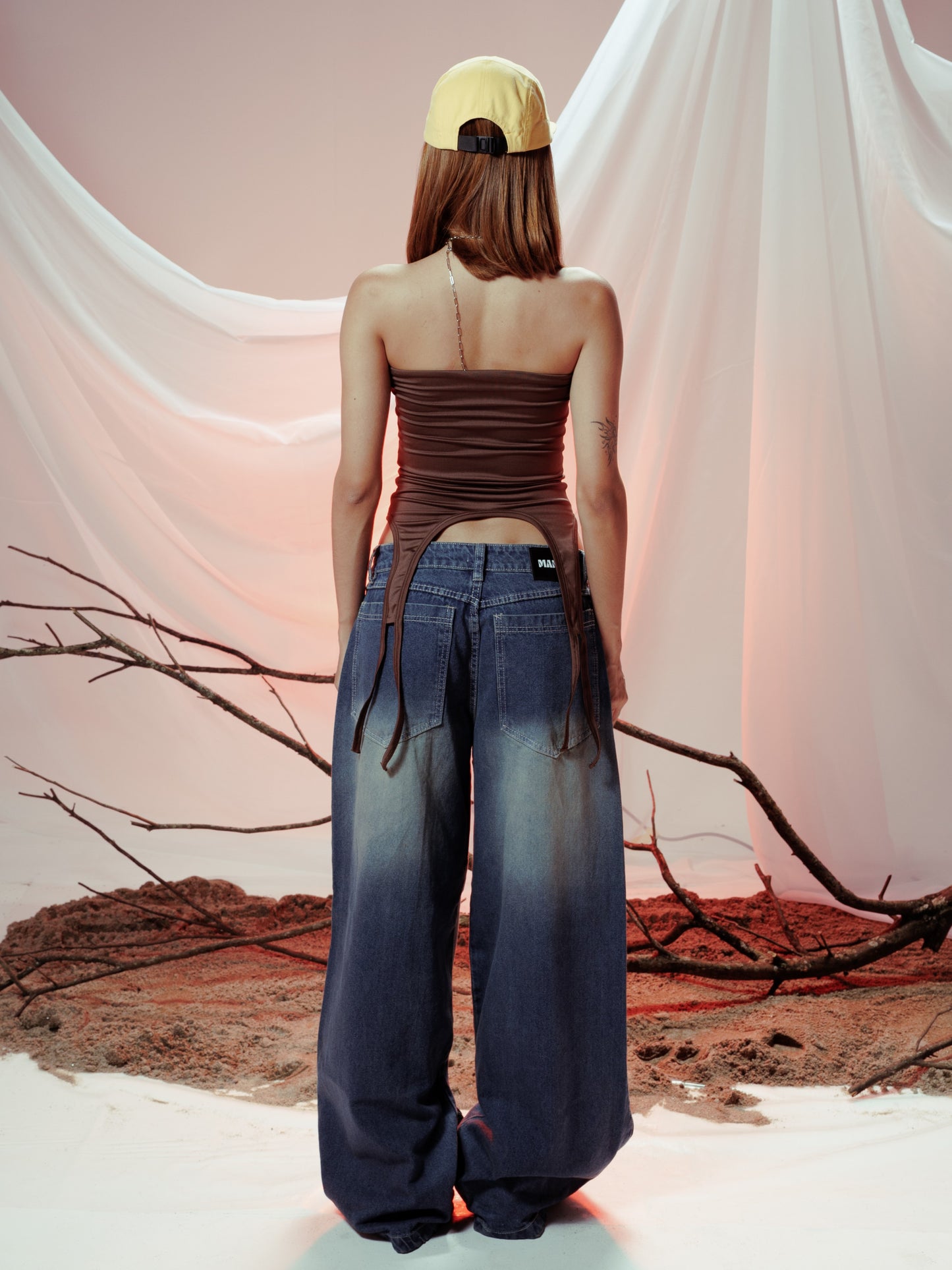 SIREN TOP MARRON