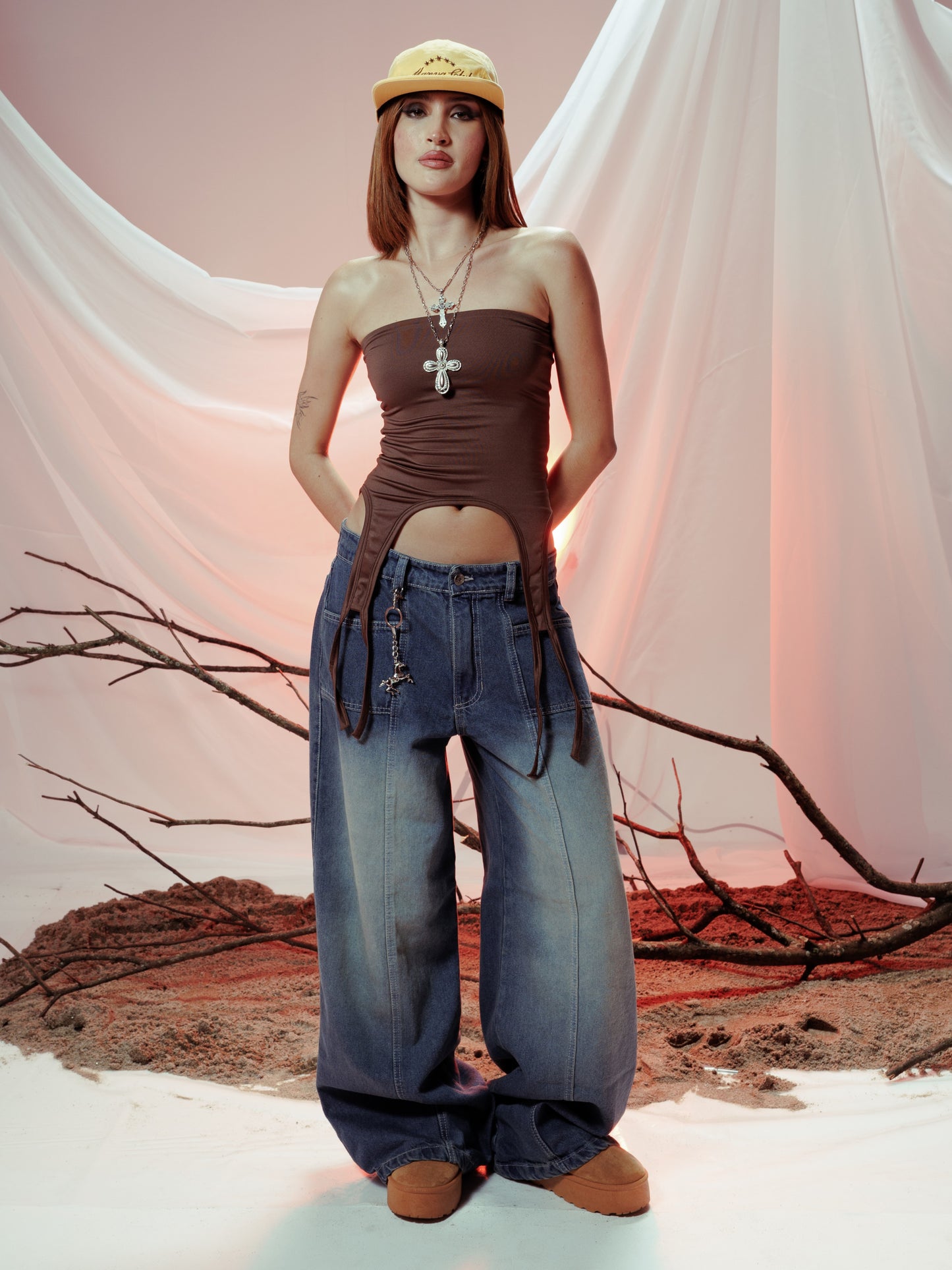 SIREN TOP MARRON