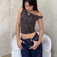TOP ASIMÉTRICO ANIMAL PRINT