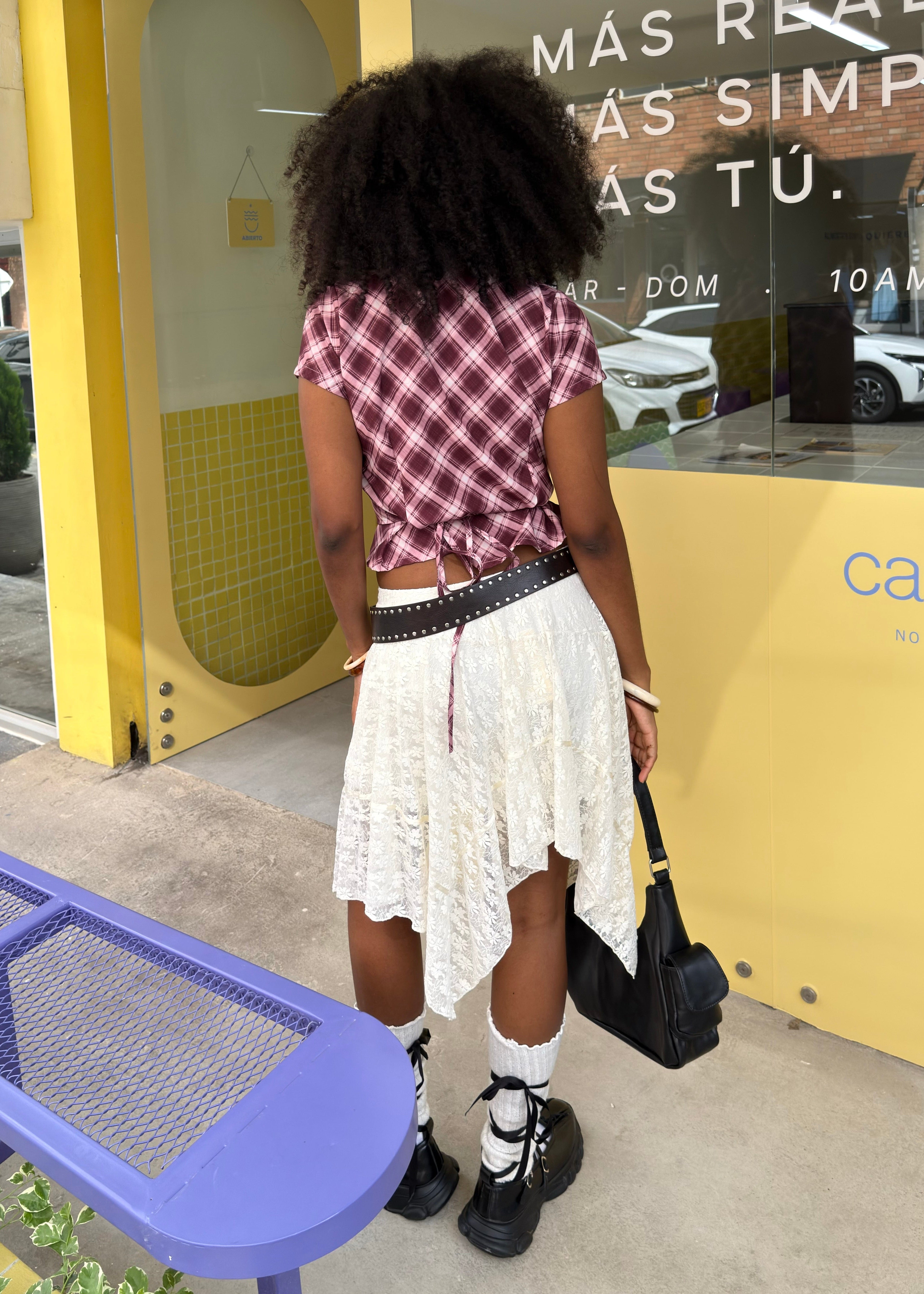 BLOSSOM SKIRT BLANCO MARFIL