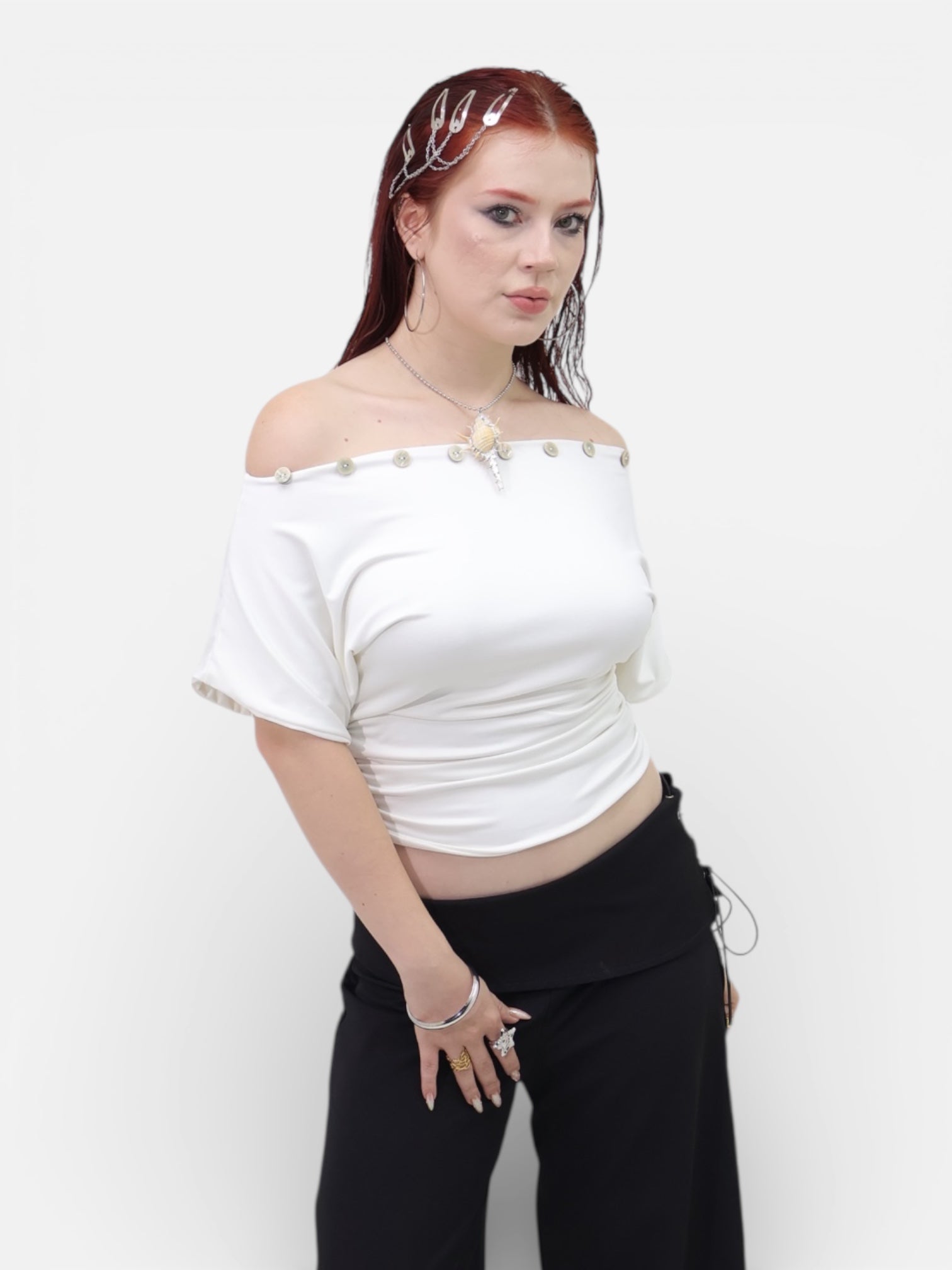 DIVINE TOP BLANCO MARFIL