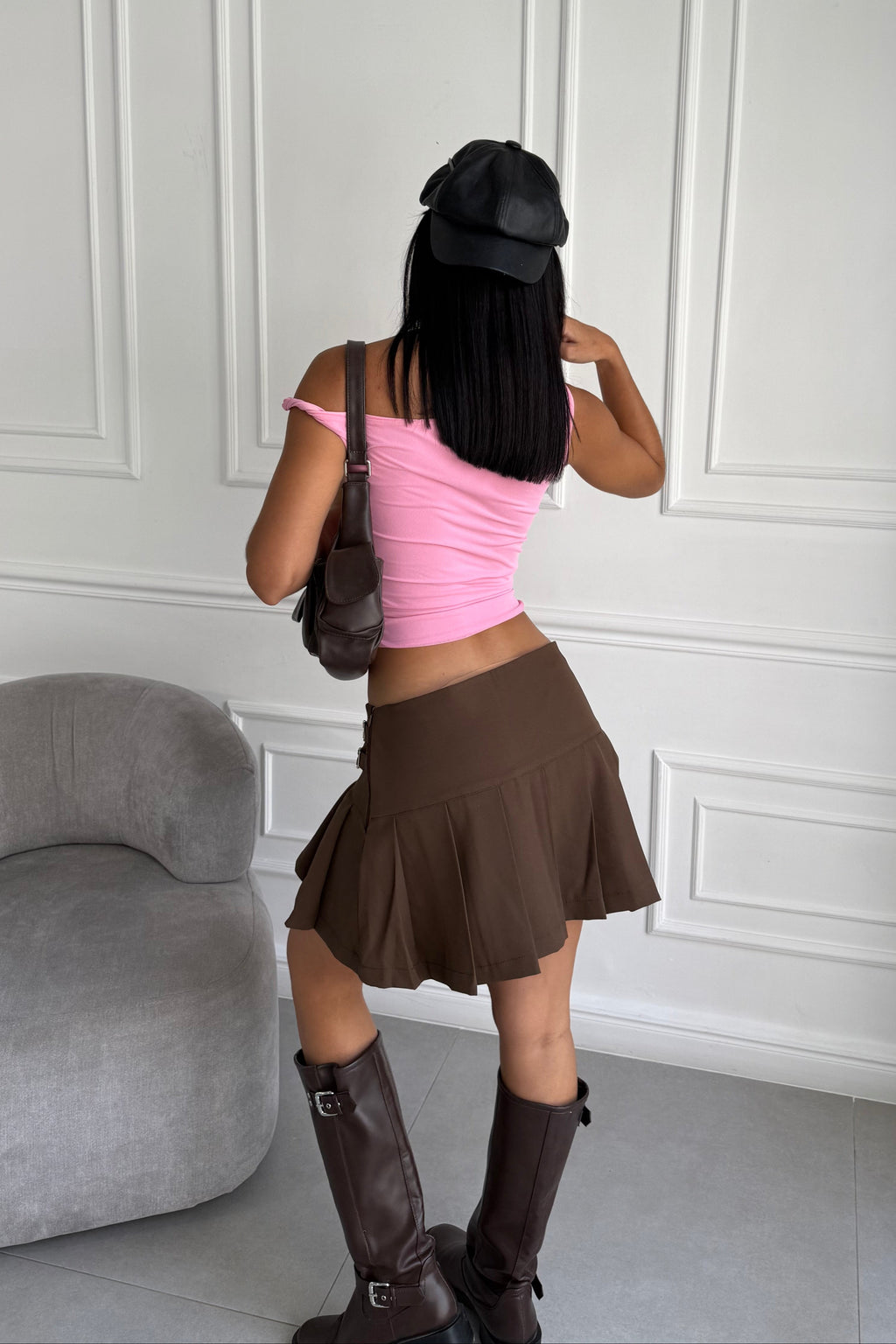 TOP ASIMÉTRICO ROSADO
