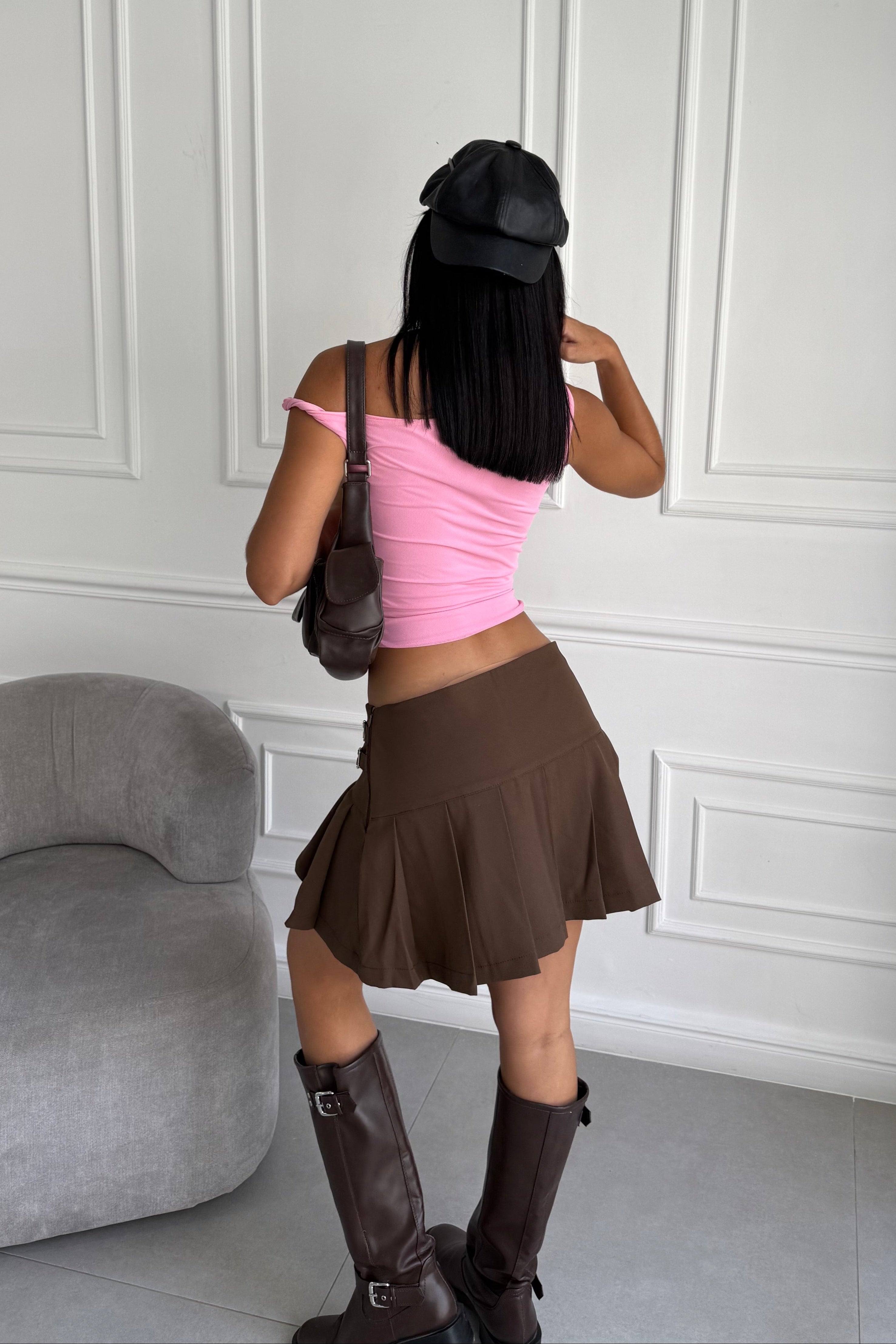 TOP ASIMÉTRICO ROSADO