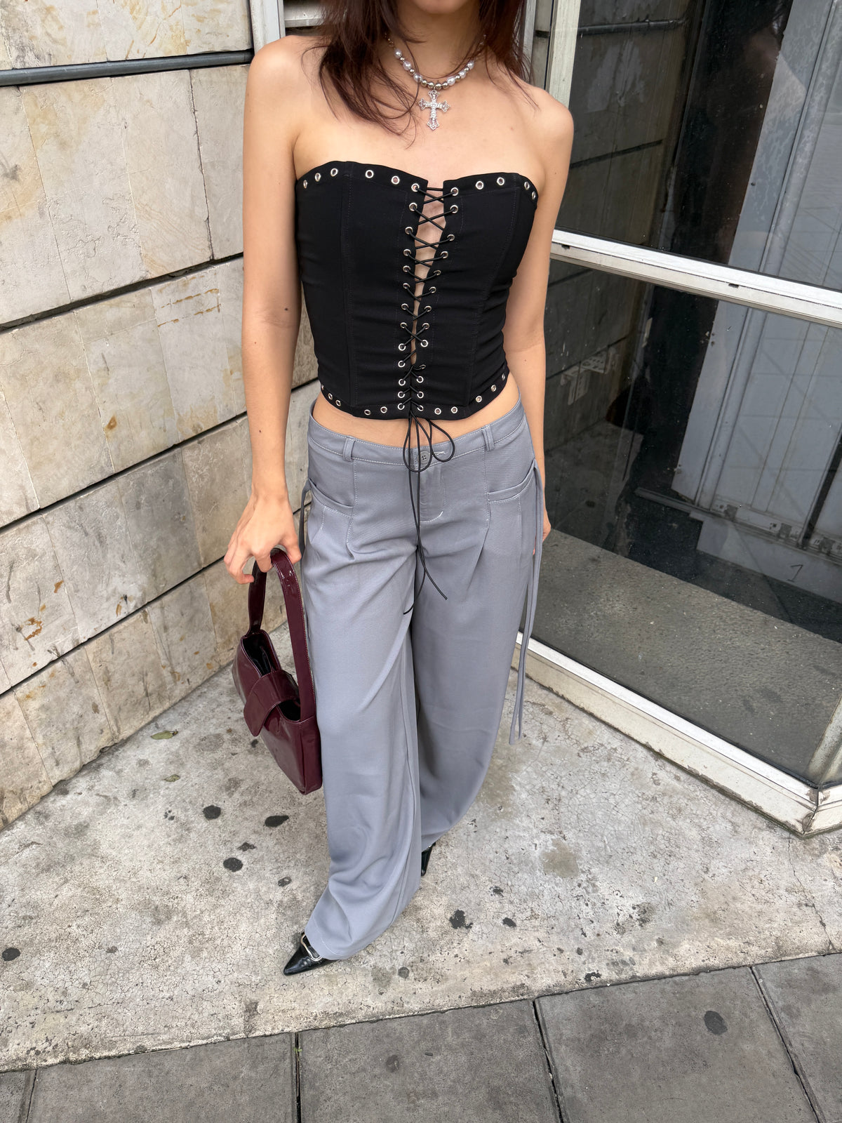 PANT LAZOS GRIS