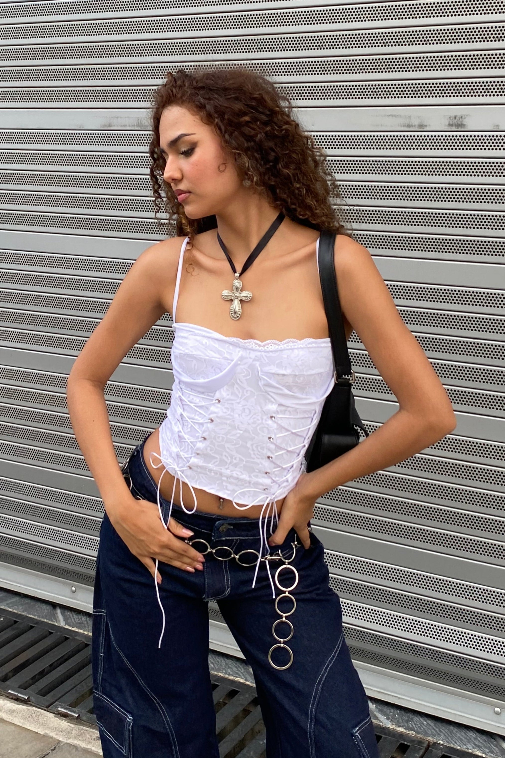 CORSET BLONDA BLANCO