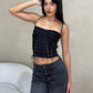 CORSET BLONDA NEGRO