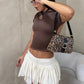 BLOOM MESH SKIRT BLANCO MARFIL
