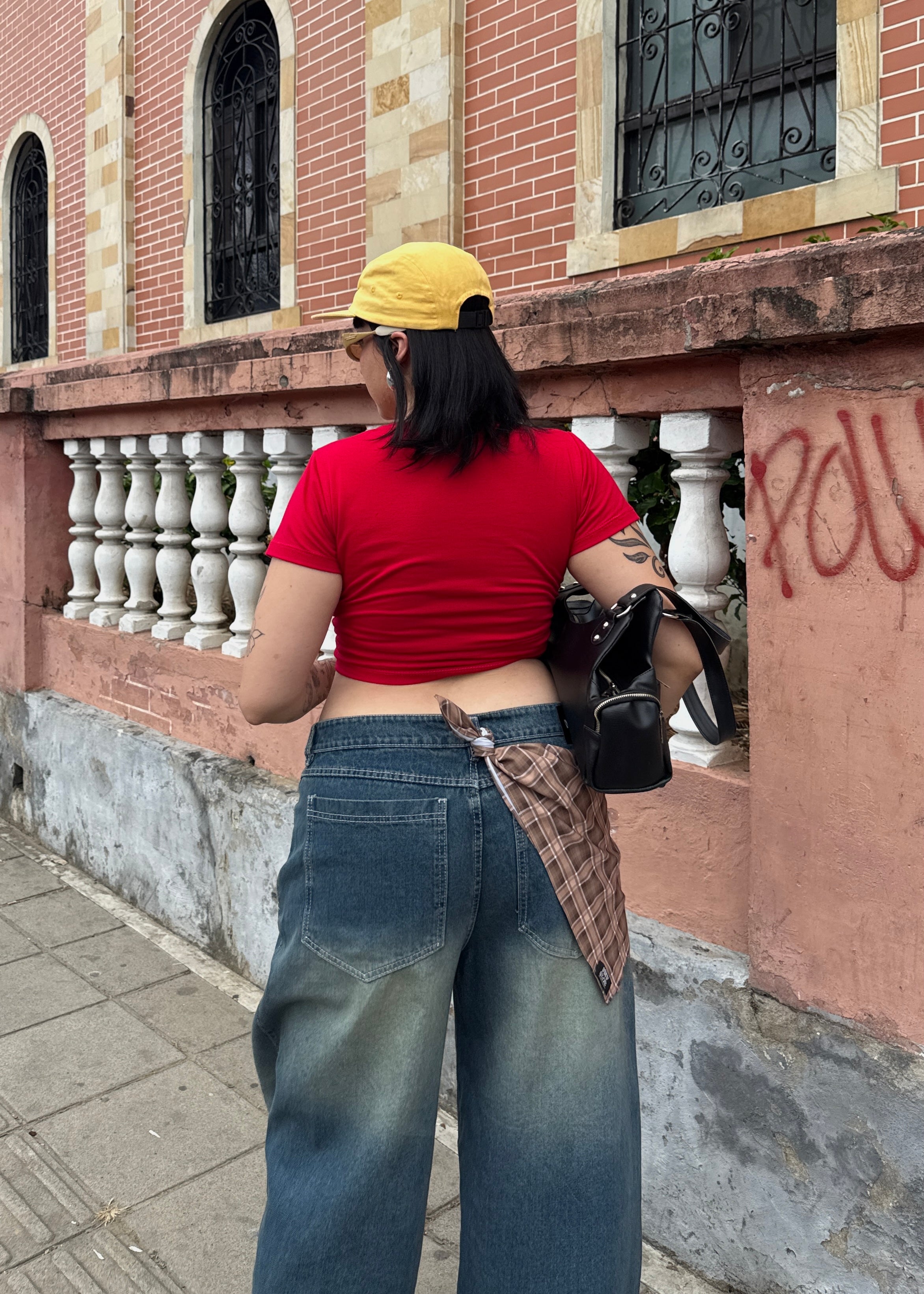 WASHED BLUE LOW RISE