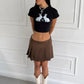 KAORI MINI SKIRT LOW RISE MARRÓN
