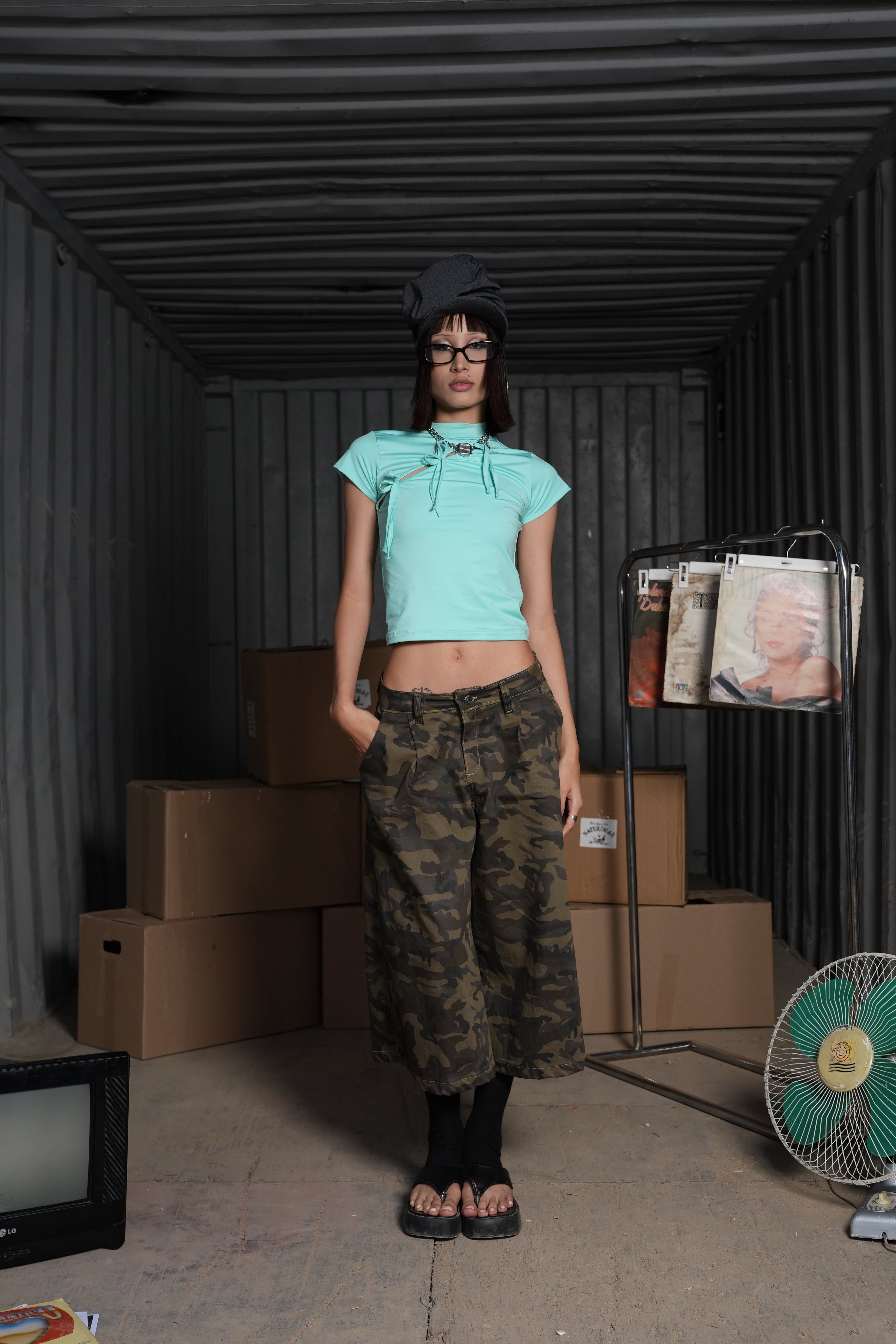TAILORED JORTS CAMO