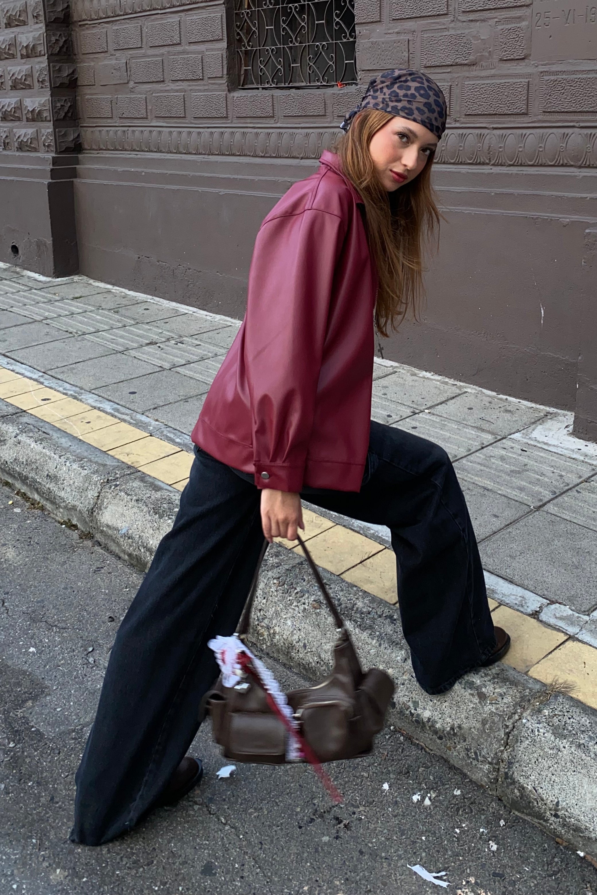 CHAQUETA TOKIO VINO TINTO