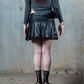 HARLEY MINI SKIRT CUERINA LOW RISE NEGRO