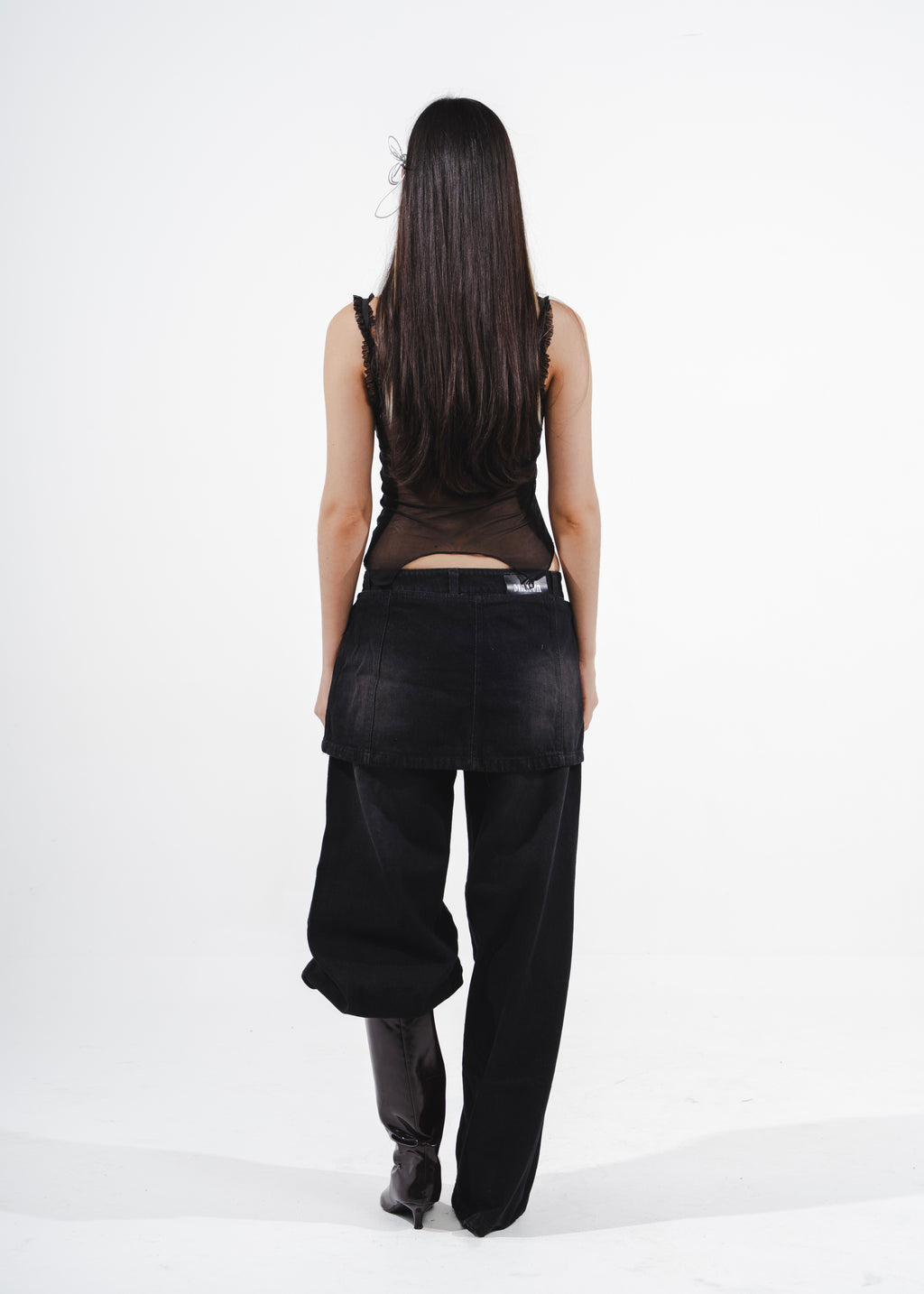 HEAVEN MESH TOP NEGRO