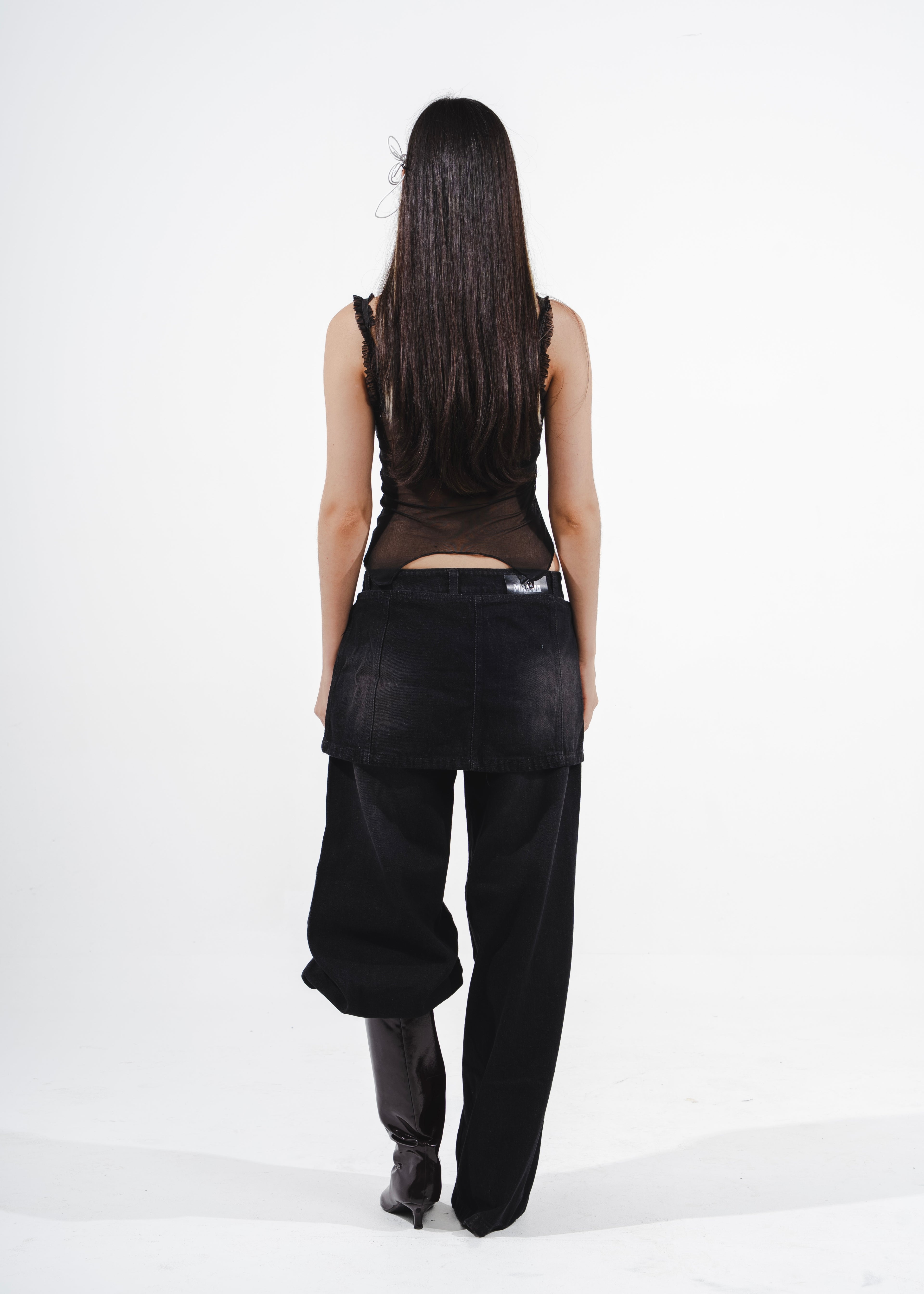 HEAVEN MESH TOP NEGRO