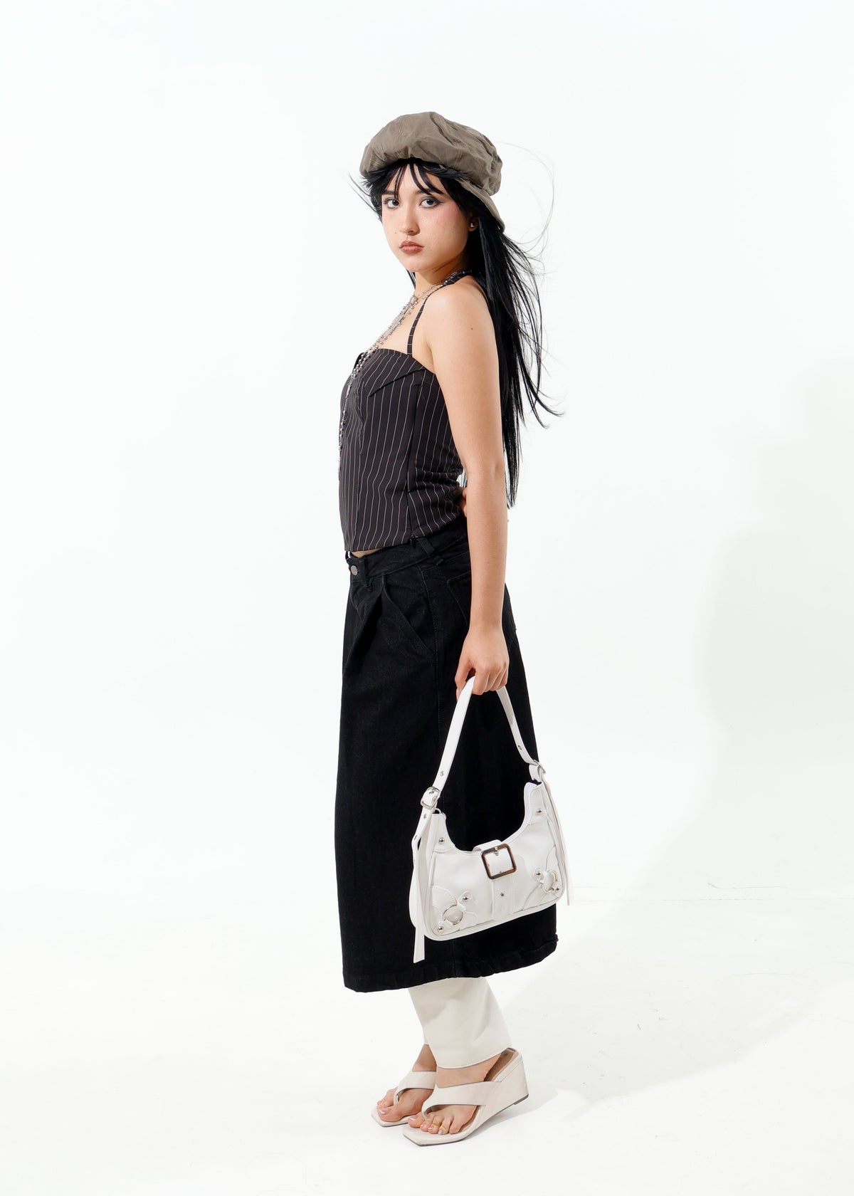 CHERI TOP NEGRO LINEAS