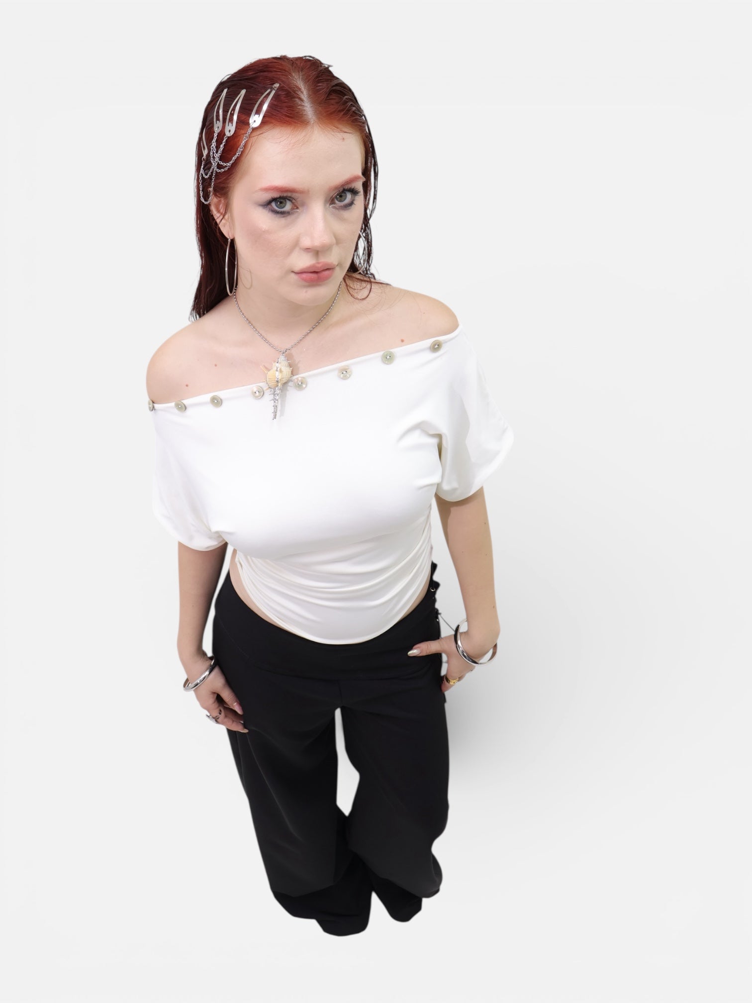 DIVINE TOP BLANCO MARFIL