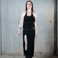 SWAN MIDI DRESS NEGRO