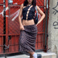 FALDA MIDI ANIMAL PRINT