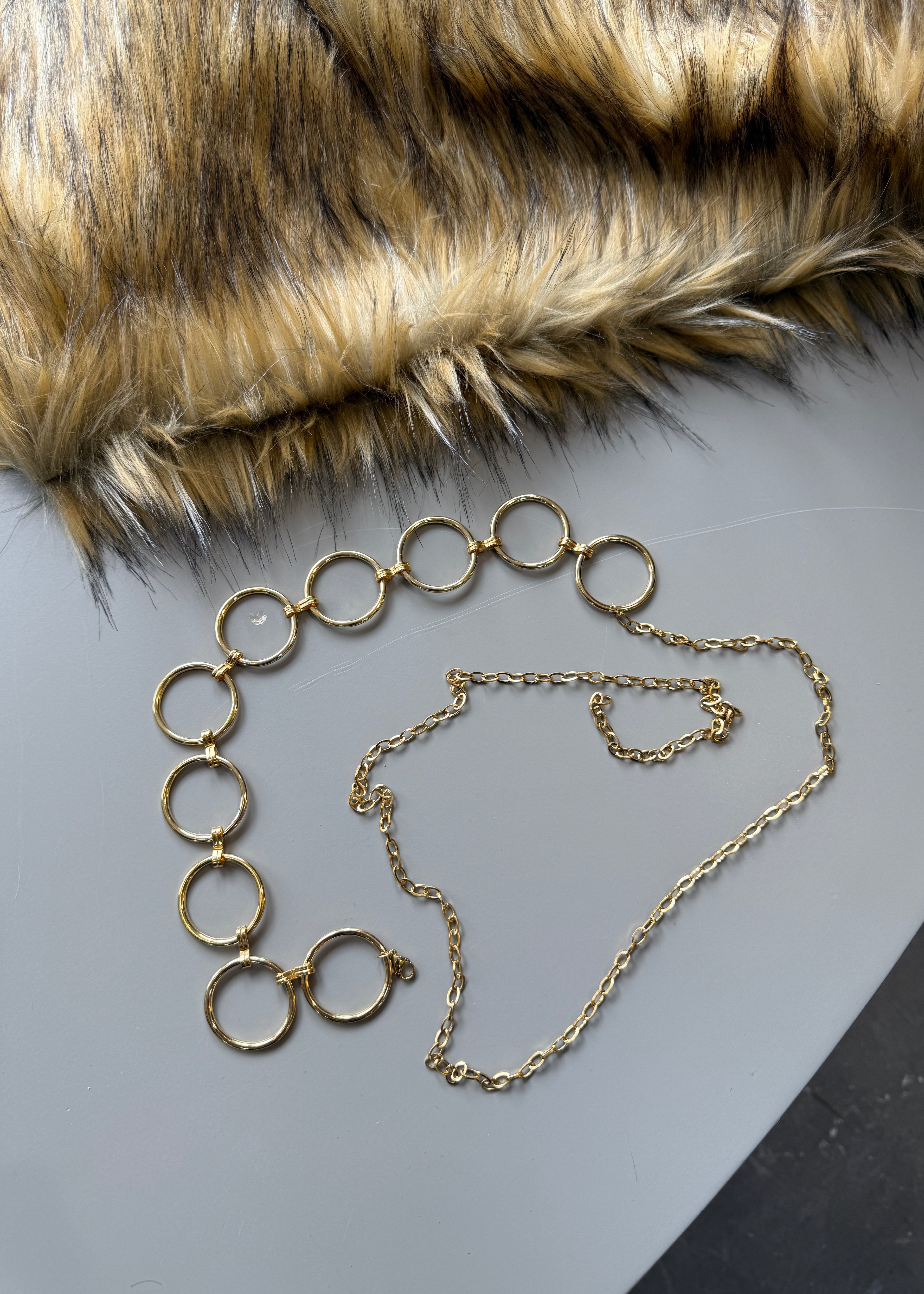 CINTURÓN DE AROS DORADO