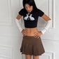 KAORI MINI SKIRT LOW RISE MARRÓN