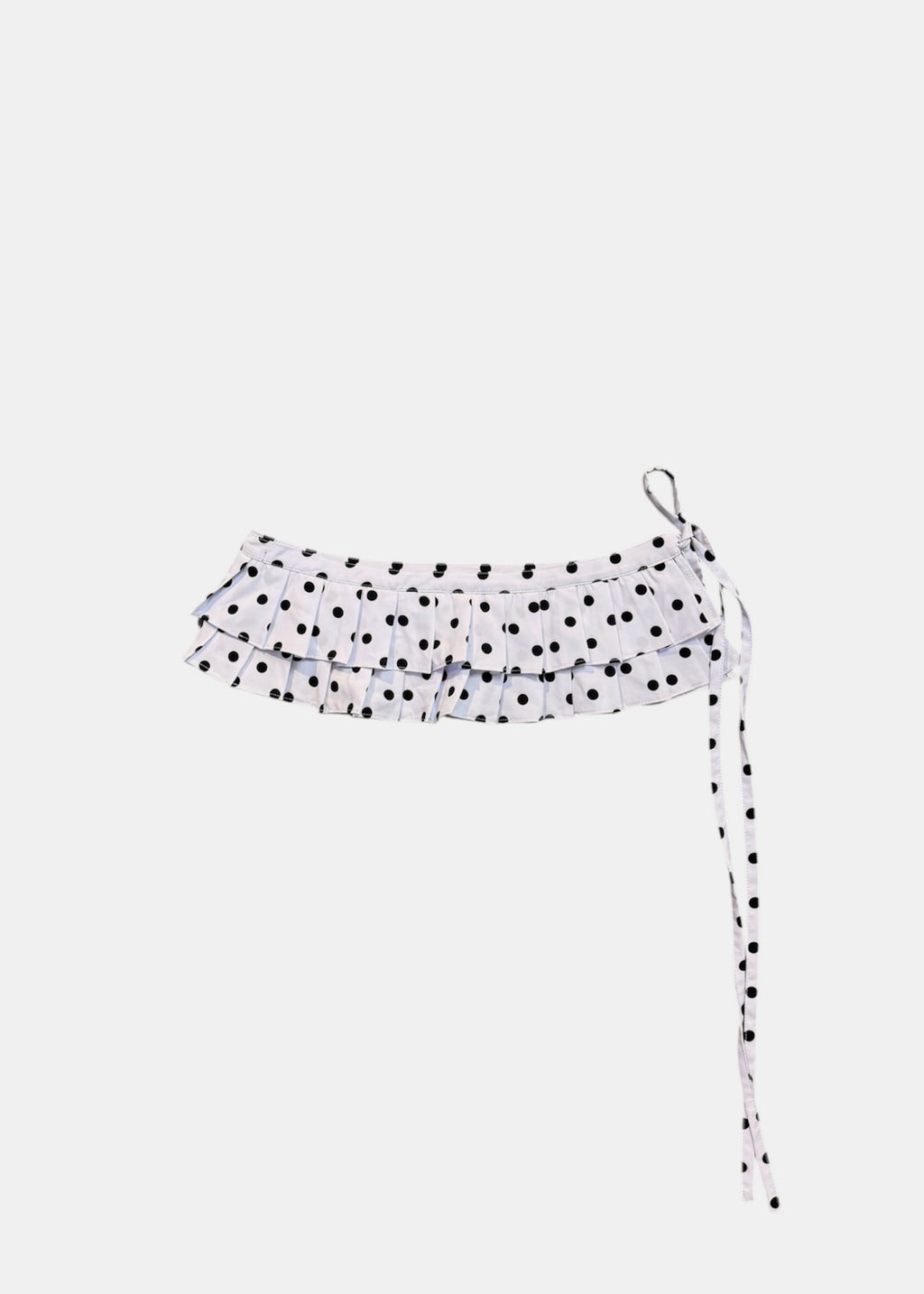 CINTURON FALDA POLKA DOTS BLANCA
