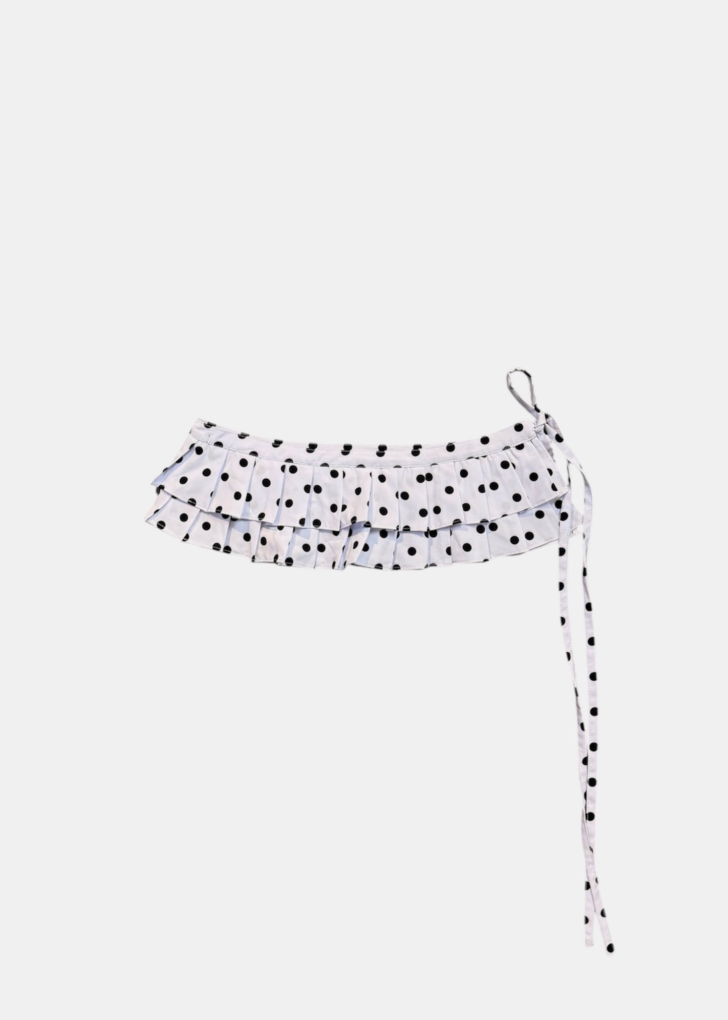CINTURON FALDA POLKA DOTS BLANCA