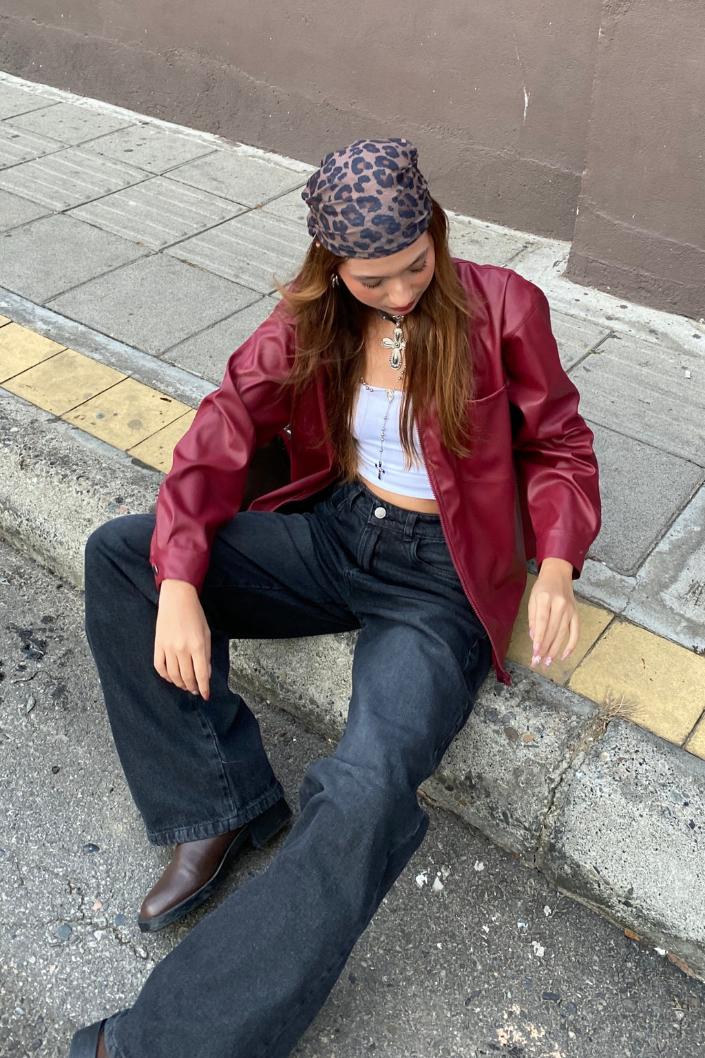 CHAQUETA TOKIO VINO TINTO