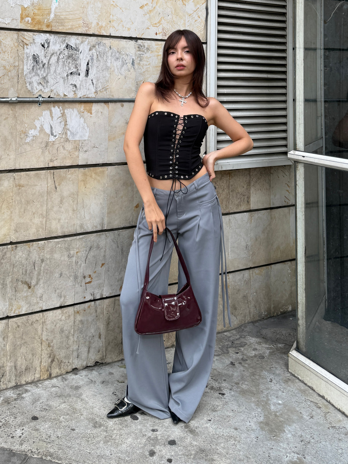 PANT LAZOS GRIS