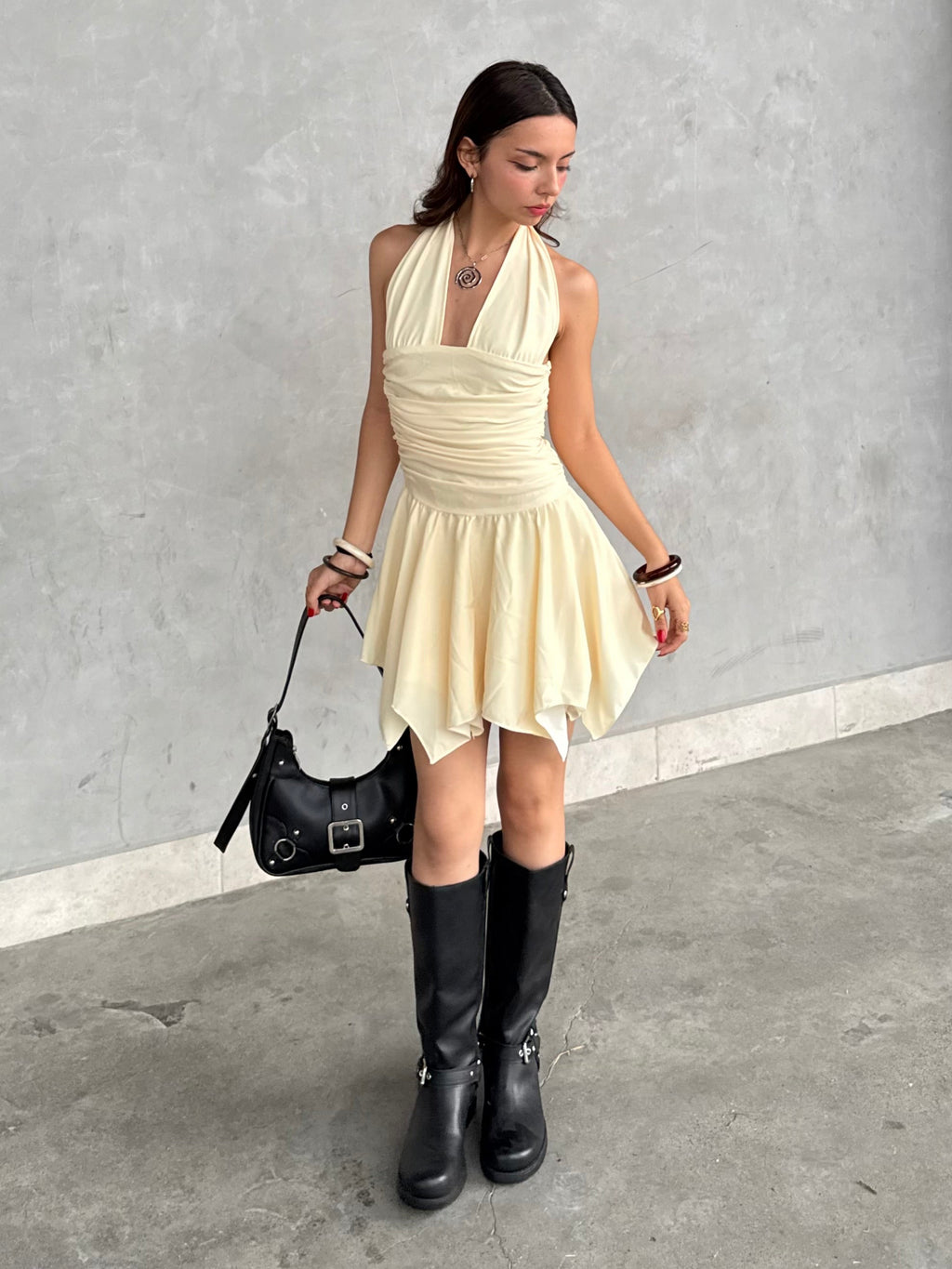 OPULENT DRESS VAINILLA