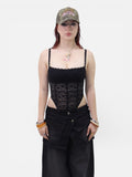 GARDEN LACE BODYSUIT NEGRO