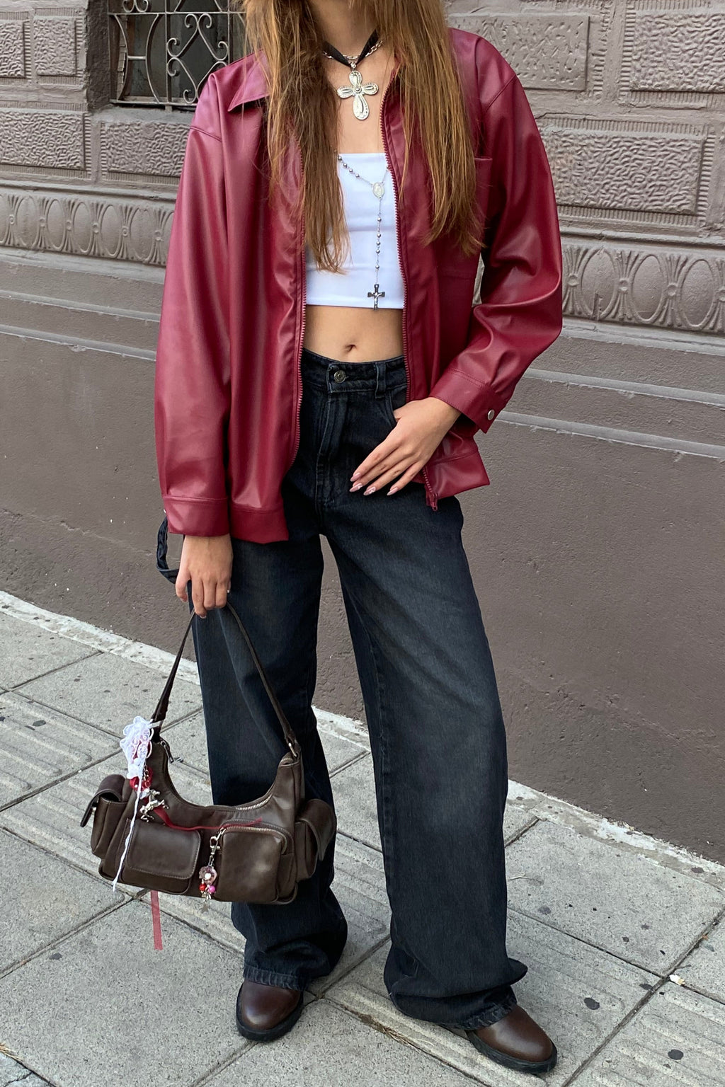 CHAQUETA TOKIO VINO TINTO