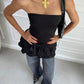 CHOKER MAXIMALISTA CRUZ DORADO