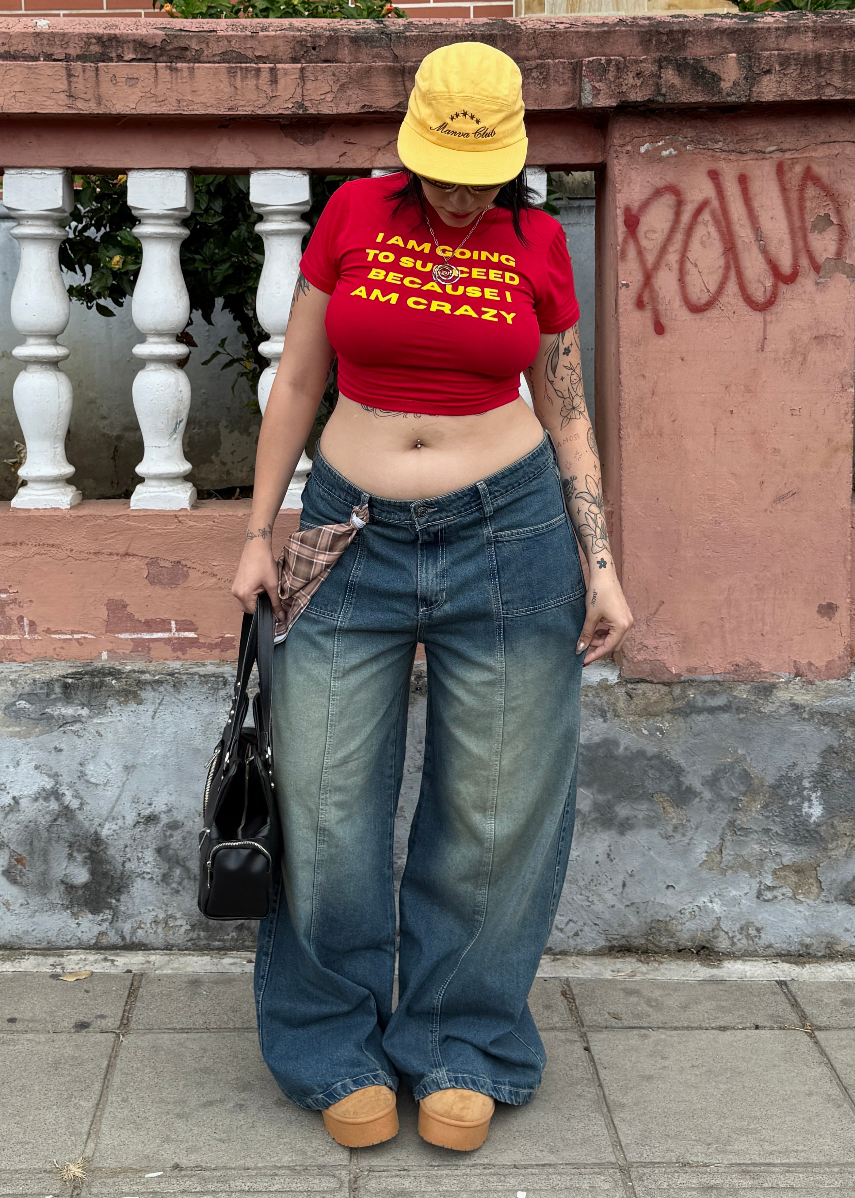 WASHED BLUE LOW RISE