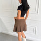 KAORI MINI SKIRT LOW RISE MARRÓN