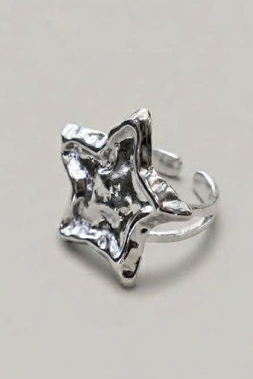 ANILLO MAXI ESTRELLA PLATEADO