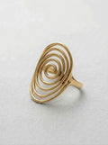 ANILLO ESPIRAL DORADO