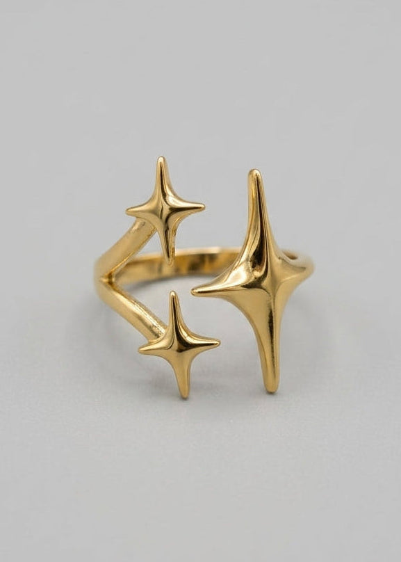 ANILLO BRILLOS DORADO
