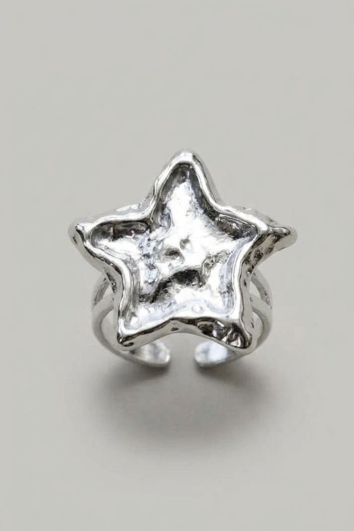 ANILLO MAXI ESTRELLA PLATEADO
