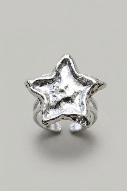 ANILLO MAXI ESTRELLA PLATEADO