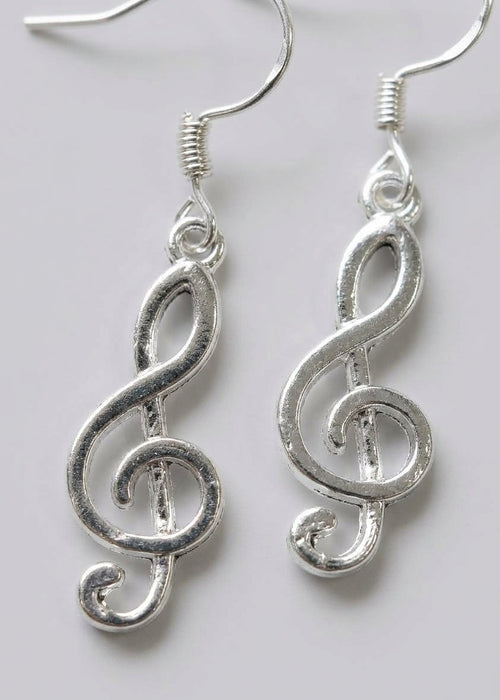 ARETES MUSICAL PLATEADO