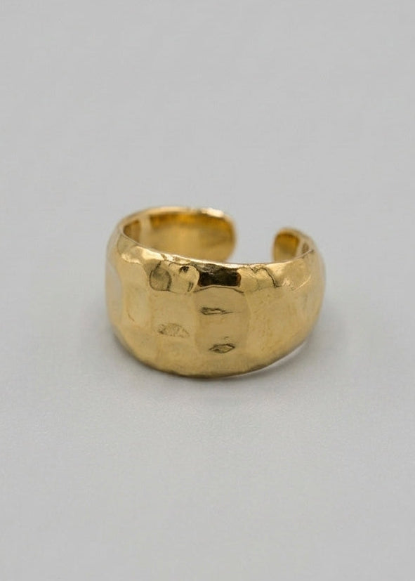 ANILLO BISELADO DORADO