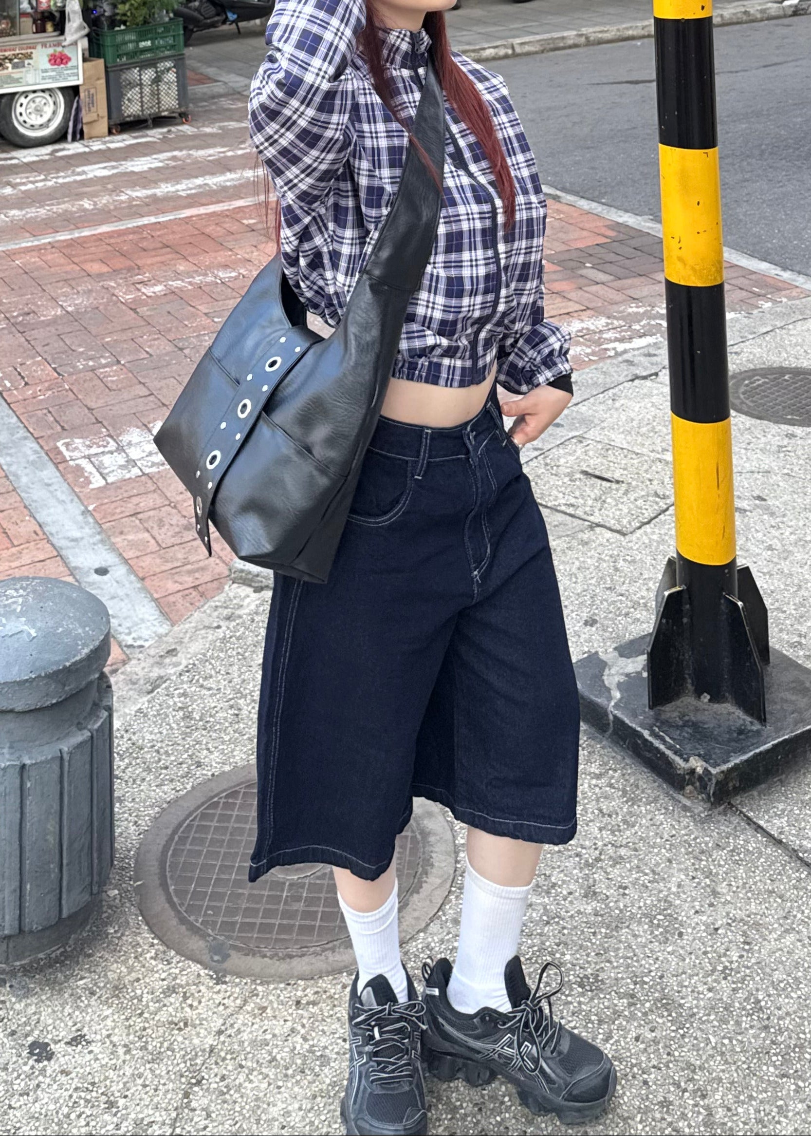 JORTS SOLID DENIM