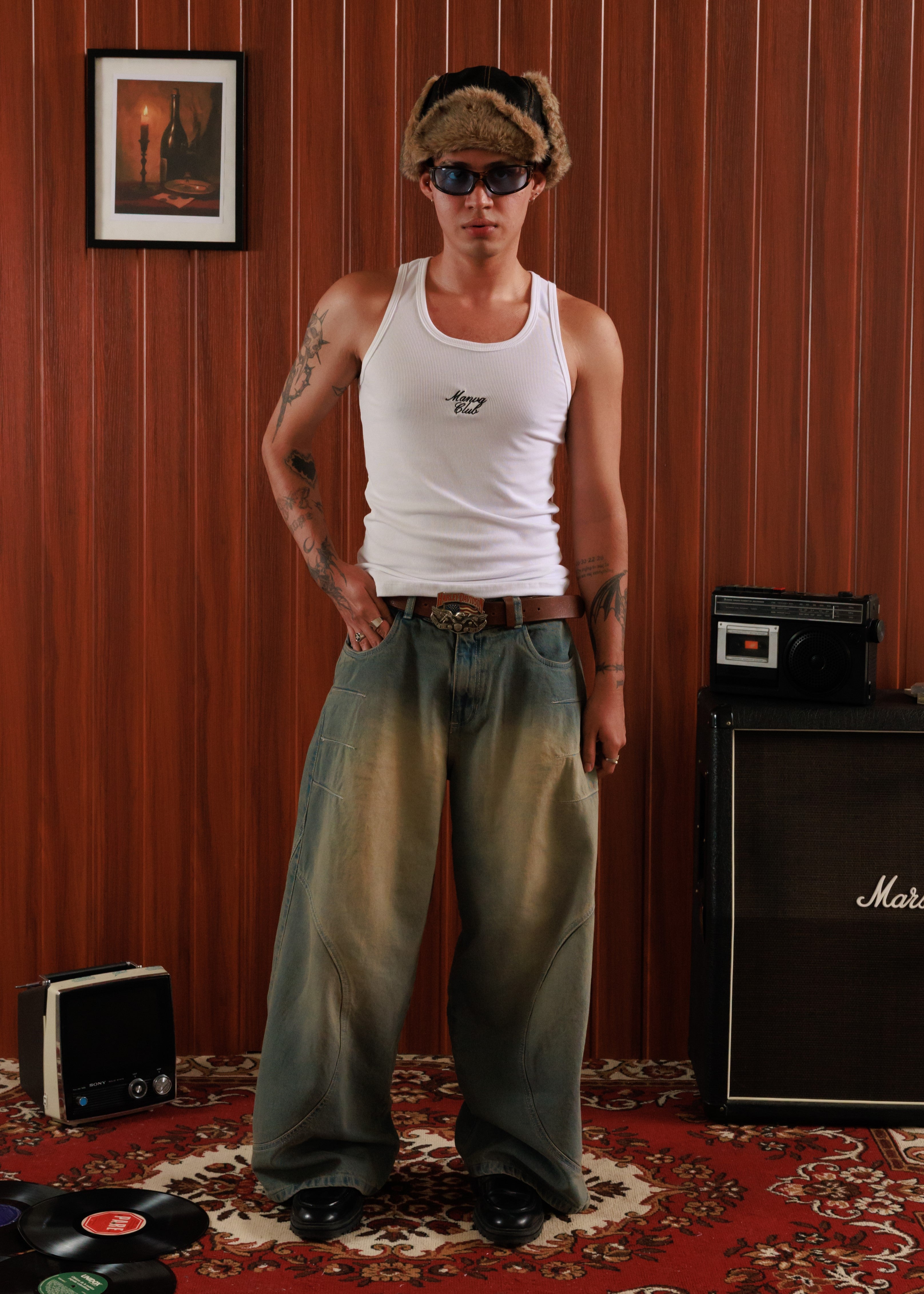 KORVEN BAGGY WASHED.