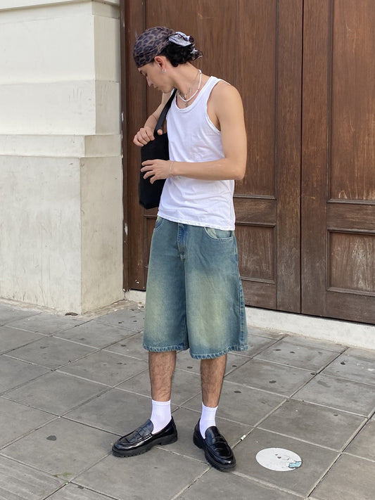 JORTS DENIM TONO CLARO.