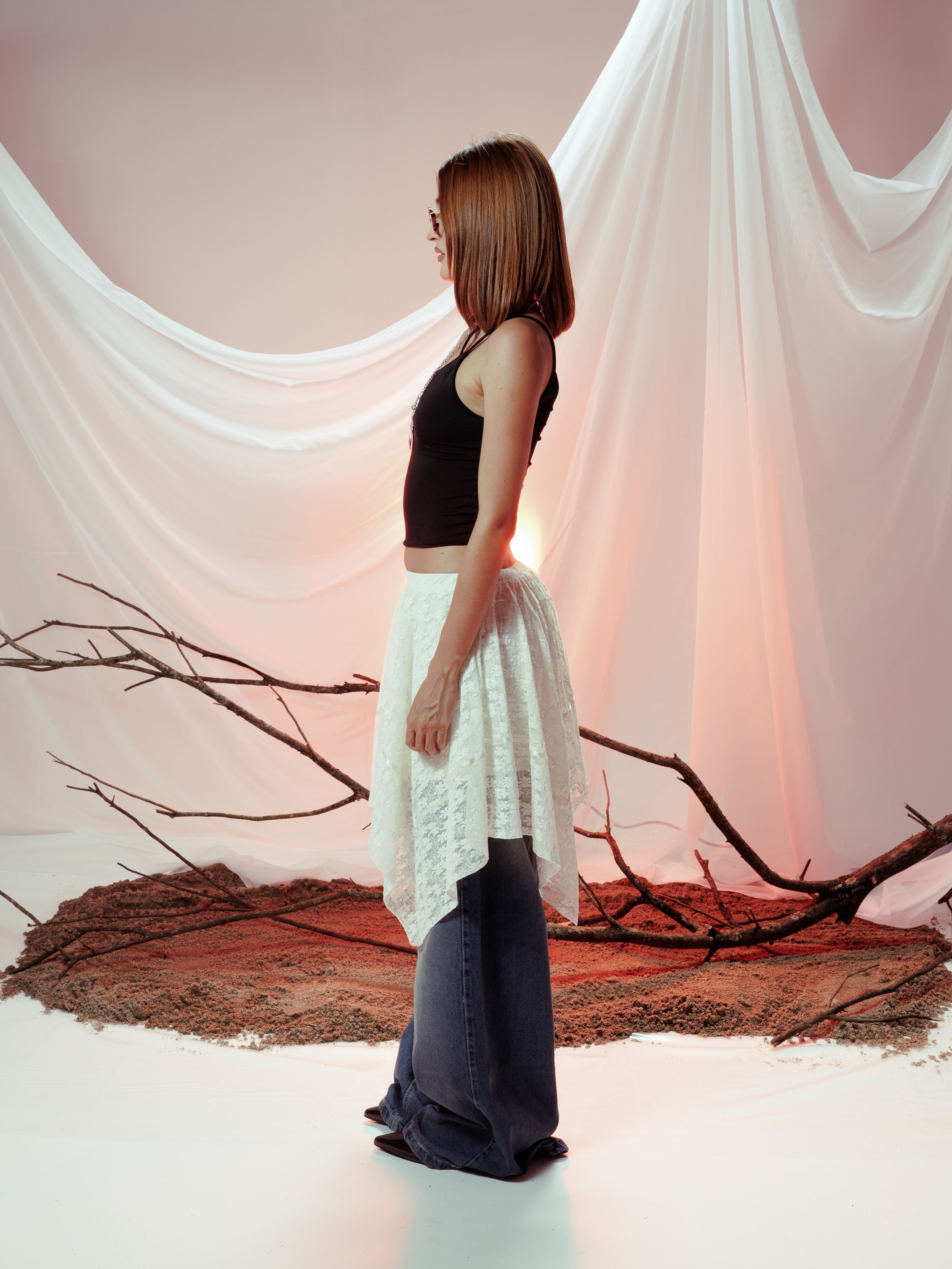 BLOSSOM SKIRT BLANCO MARFIL