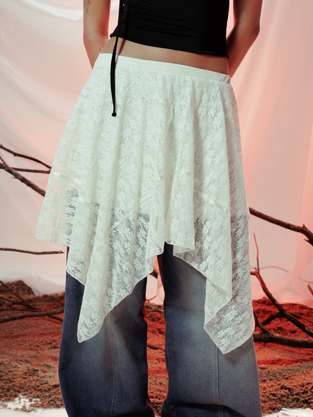 BLOSSOM SKIRT BLANCO MARFIL